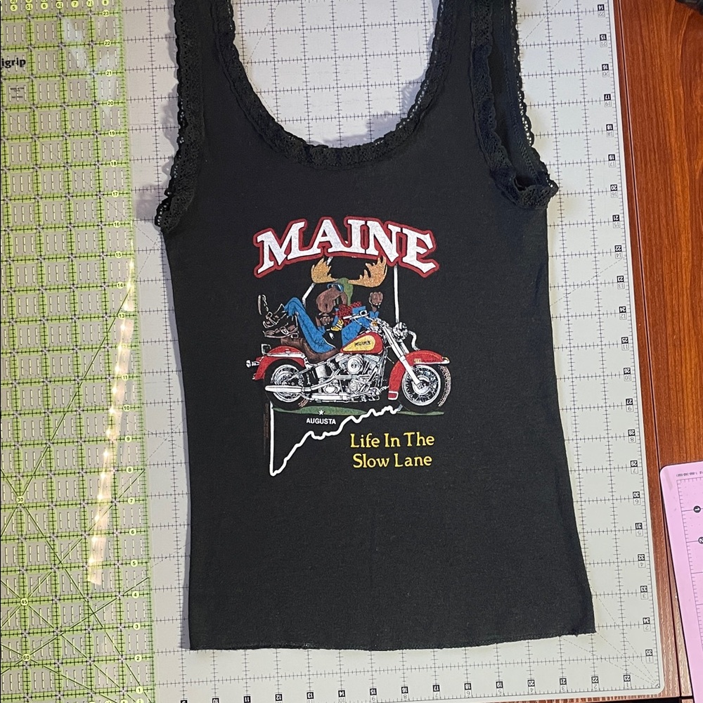 Harley-Davidson Black Maine Graphic Tank Top